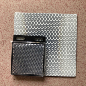 激光反射板(10*10cm),使用钻石级反光膜 2mm厚亚克