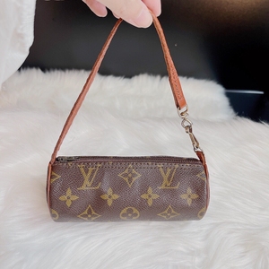 中古正品lv小圆筒 papillonz中古包迷你 mini黄