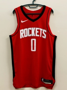 威少火箭au球衣,完美g绣