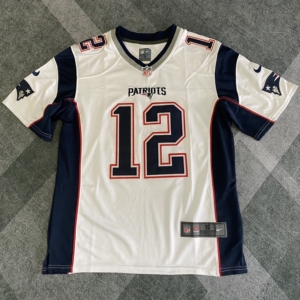 汤姆·布雷迪 nfl新英格兰爱国者白款球衣