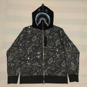 (尾款)bape 19款星空l码鲨鱼外套