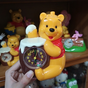 中古迪士尼维尼小熊噗噗闹钟绝版收藏迪士尼卡通闹钟