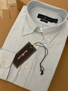 美国拉尔夫劳伦ralph lauren全棉长袖衬衫 液氨处理