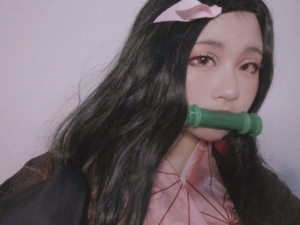 鬼灭之刃祢豆子多肉家绝版c服大全套除鞋