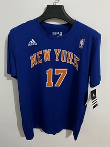阿迪达斯nba纽约尼克斯17号林书豪篮球训练短袖t恤_阿里巴巴找货神器