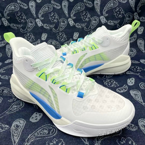 lining李宁音速10白绿 td 团队款 缓震实战篮球鞋