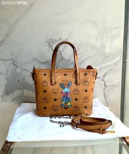 mcm 爆款棕色兔子菜篮子手提单肩斜挎包 97新 不用多介绍