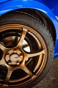 日本进口正品advan rg3古铜色轮毂 5*100 r17