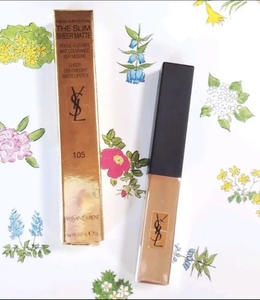 ysl圣罗兰小银条口红#105 草莓深红色