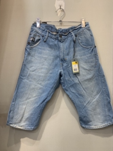 g-star正品弯刀牛仔短裤男3301系列