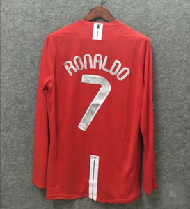 0708赛季c罗曼联复古球衣