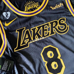 科比湖人曼巴球衣 前8后24号黑色蛇纹球衣 詹姆斯园区总决赛_阿里巴巴