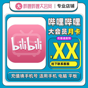 哔哩哔哩月卡 周卡三十天 bilibili月卡 b站大会员1