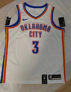 cp3克里斯保罗雷霆时期联盟版白色球衣l码