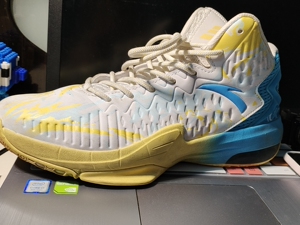 anta安踏 kt3 team团队款篮球鞋 白黄蓝