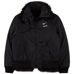 nike x ambush 联名双面穿毛绒皮草外套夹克 邓紫