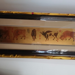 金箔五牛图