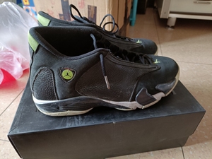 aj14 氧气绿 46 自穿正品 气垫ok 拿去玩儿