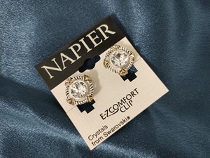 美国复古vintage品牌Napier奶片耳夹