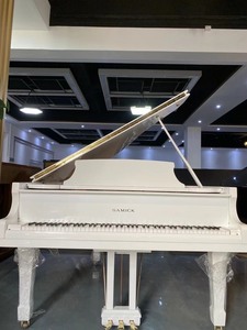 #钢琴 原装韩国进口白色三角钢琴三益SAMICK G-185
