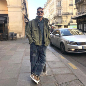 beams余文乐同款m65拉链两袋夹克 日系潮男工装复古潮流