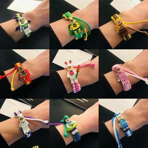 巴斯光年积木编织手环抖音正品手绳学生情侣礼物乐高人仔男女手链