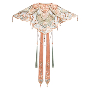 汉尚华莲梦回梨园云肩汉服女配饰重工刺绣百搭明制中国风