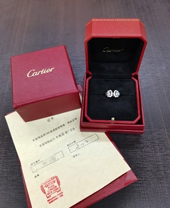 卡地亚750白金天使之翼52号戒指