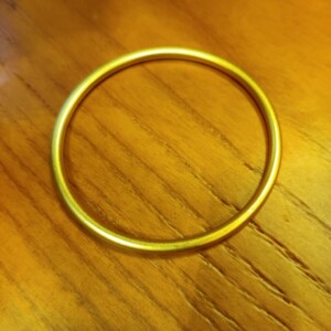 老庙黄金手镯实心