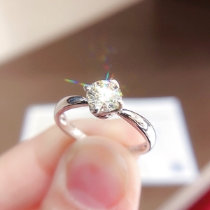 恩佐钻戒 0.70ct钻石戒指 钻戒 颜色:l~vvs1 肉