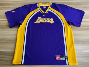 耐克nba 洛杉矶湖人队 出场服 投篮短袖 客场 球衣 l_阿里巴巴找货