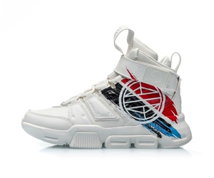 李宁cf溯问鼎休闲鞋女鞋官网新款潮流时尚百搭女士鞋子高帮运动