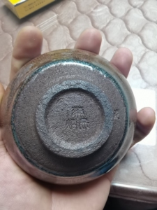 建盏界非遗传承人,蔡炳昆手作矮束口油滴,口径10cm,价格能