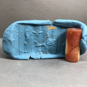 【上新四枚滚印】 萨珊王朝滚印 犍陀罗青铜佛像巴米扬石佛像