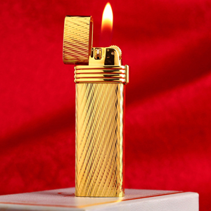 dior迪奥镀金斜条纹气体打火机!微斜火!可点斗可点烟!准新