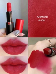 armani阿玛尼小胖丁挚爱哑光唇膏口红400 复古红