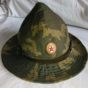 苏联原装黄花迷彩加里宁遮阳帽  大码60头围 状态良好.边防