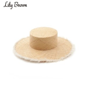 全新 Lily Brown 方顶草帽 度假草帽 沙滩帽