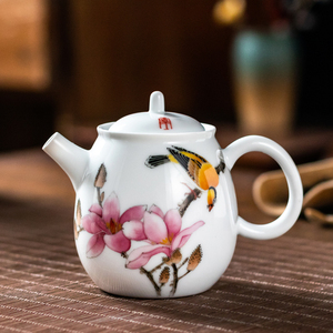 报作保真重工丝毛手绘釉下彩 省工美大师袁述凡耐热功夫茶壶250cc