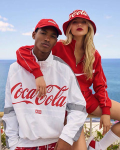 kith联名可口可乐拼接运动冲锋衣 防晒衣 外套夹克