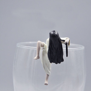 原厂供应日本扭蛋玩具贞子咒怨杯缘恶搞茶友整人杯口摆件手办模