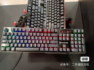 原价479元 ，双飞燕血手网咖Q820N光轴机械电竞键盘RG