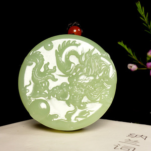 【龙】和田玉黄玉镯心料手把件 省级玉石雕刻大师工作室89.23g