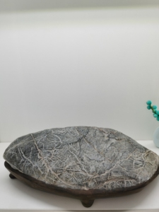 灵璧奇石,精品大尺寸头皮禅石《静空》.