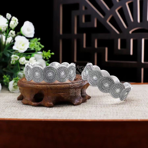 瑞银鸟银匠大师12古韵老银手镯纯手工