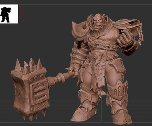 黑手 布莱克汉 钢铁部落大酋长模型手办 魔兽世界德拉诺七雄