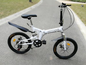 宝马20寸折叠双减震双碟刹山地自行车4s店尾货,质量保证