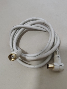 有线电视信号线射频线,机顶盒与墙盒连接线,弯头公 螺纹/公头