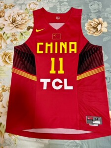 耐克赞助中国男篮比赛球衣 中国男篮易建联球衣 易建联球员版