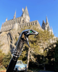 全新卢修斯马尔福蛇杖 蛇头魔杖金属 蛇院选手必备